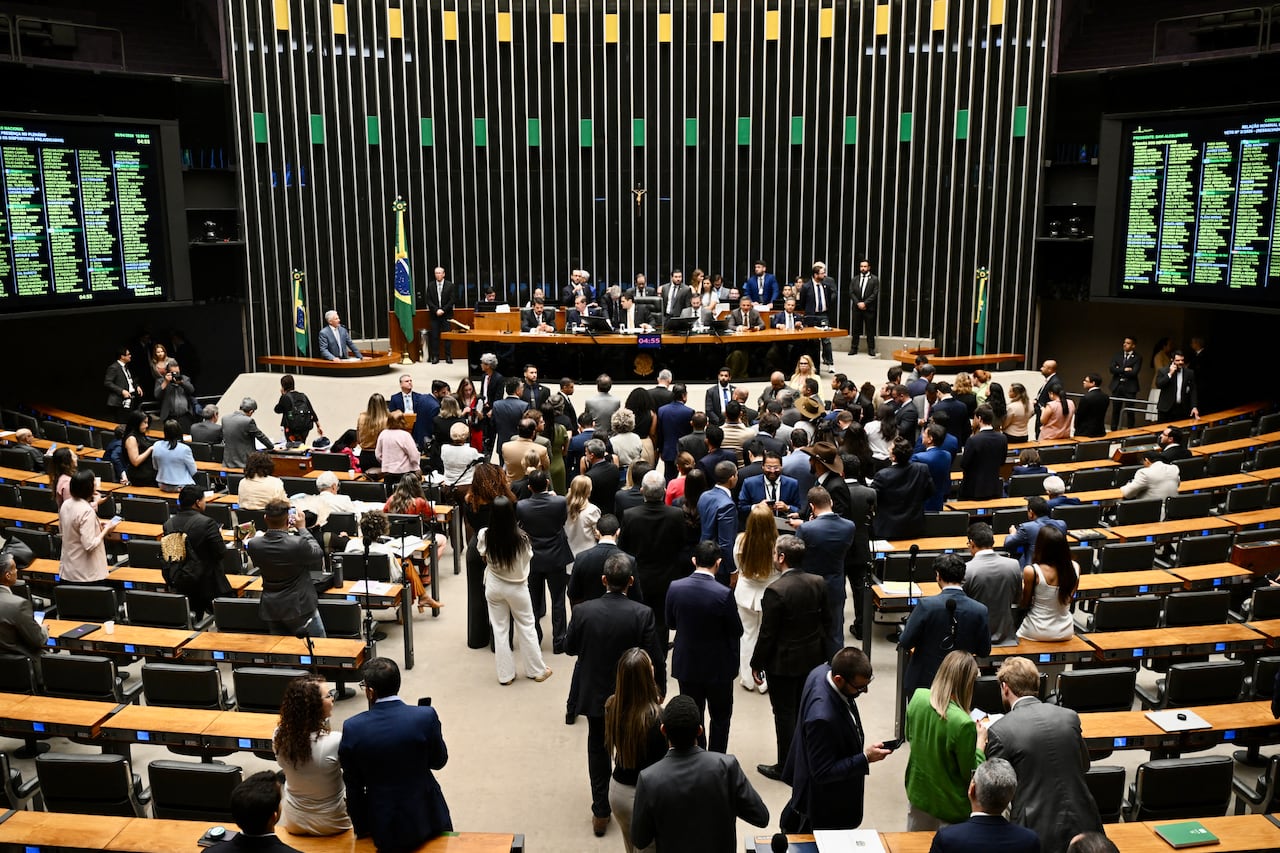 El Congreso de Brasil, cuya sede está ubicada en Brasilia.