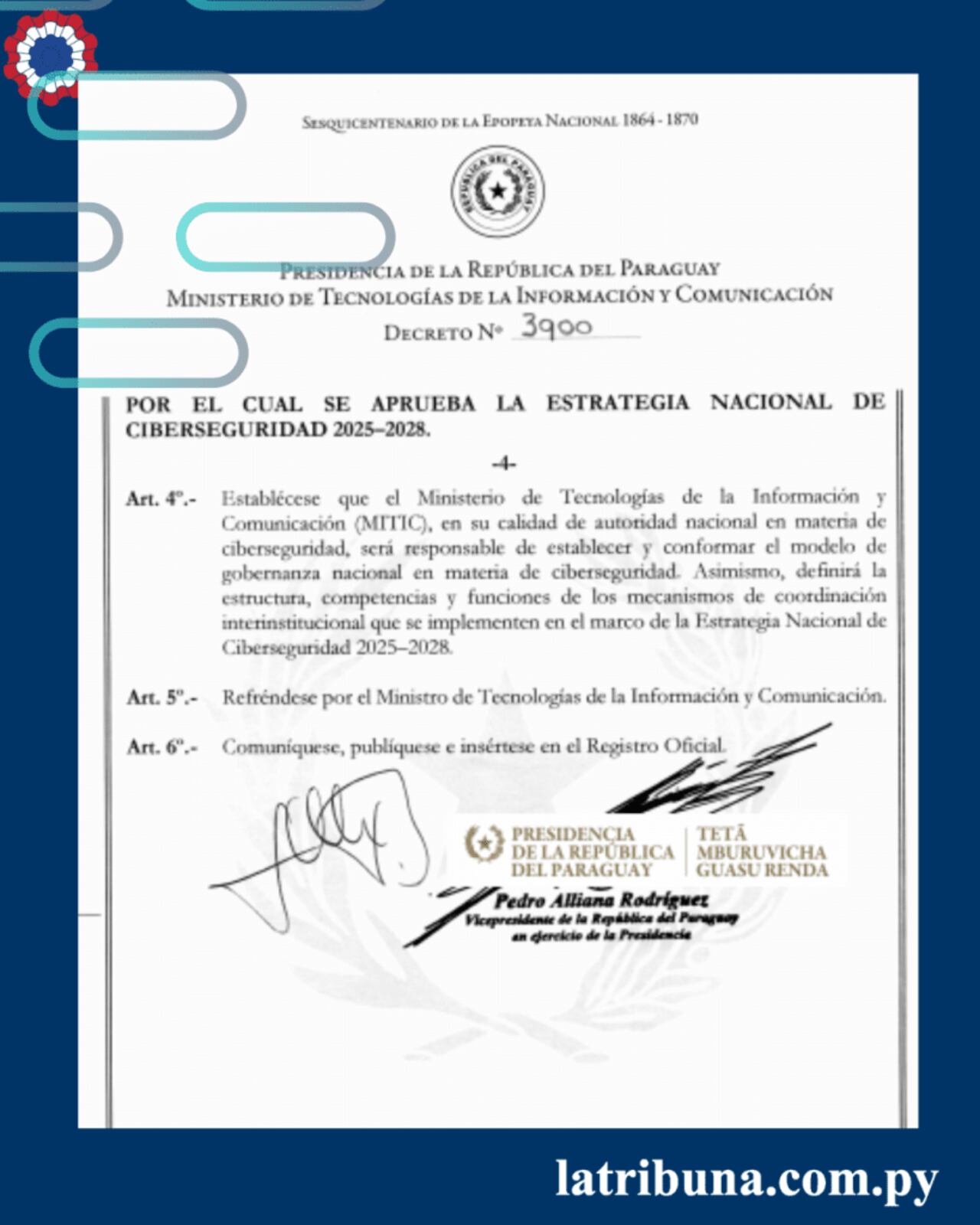 El documento contempla la definición deestructuras, competencias y funciones de los mecanismos de coordinación interinstitucional necesarios paraejecutar el plan.