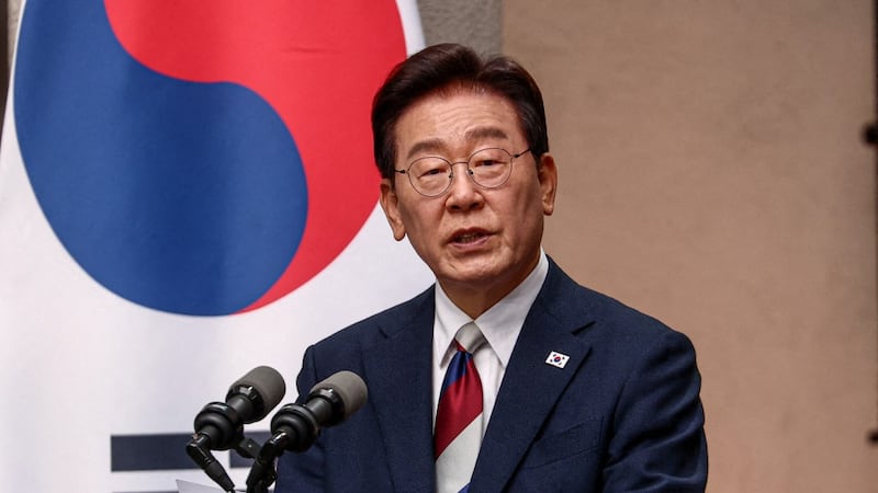 Lee Jae Myung, presidente de Corea del Sur. Propuso un diálogo a Corea del Norte para la firma de un acuerdo de paz duradero.