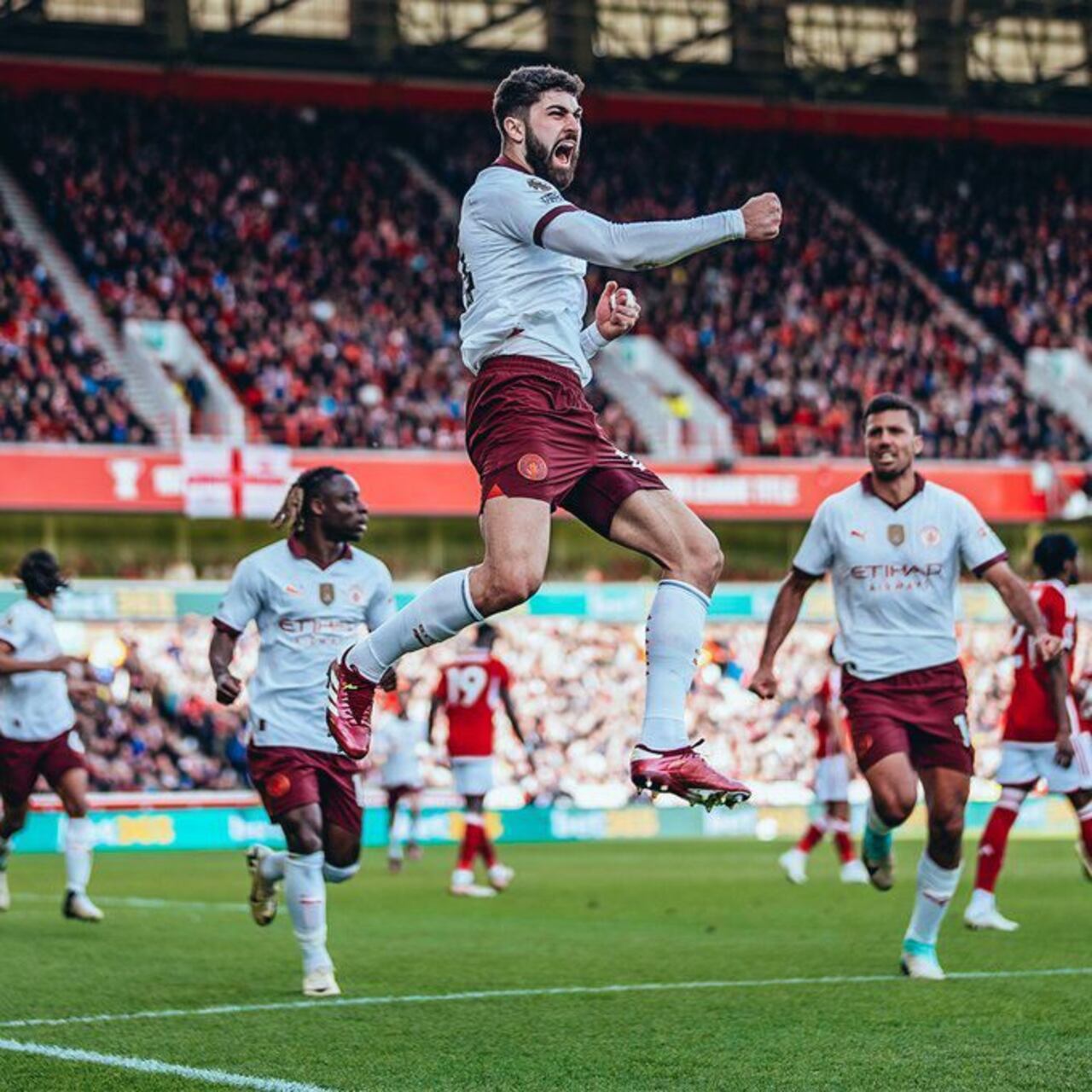 Gvardiol festejando el primer gol del partidoFoto: Manchester City