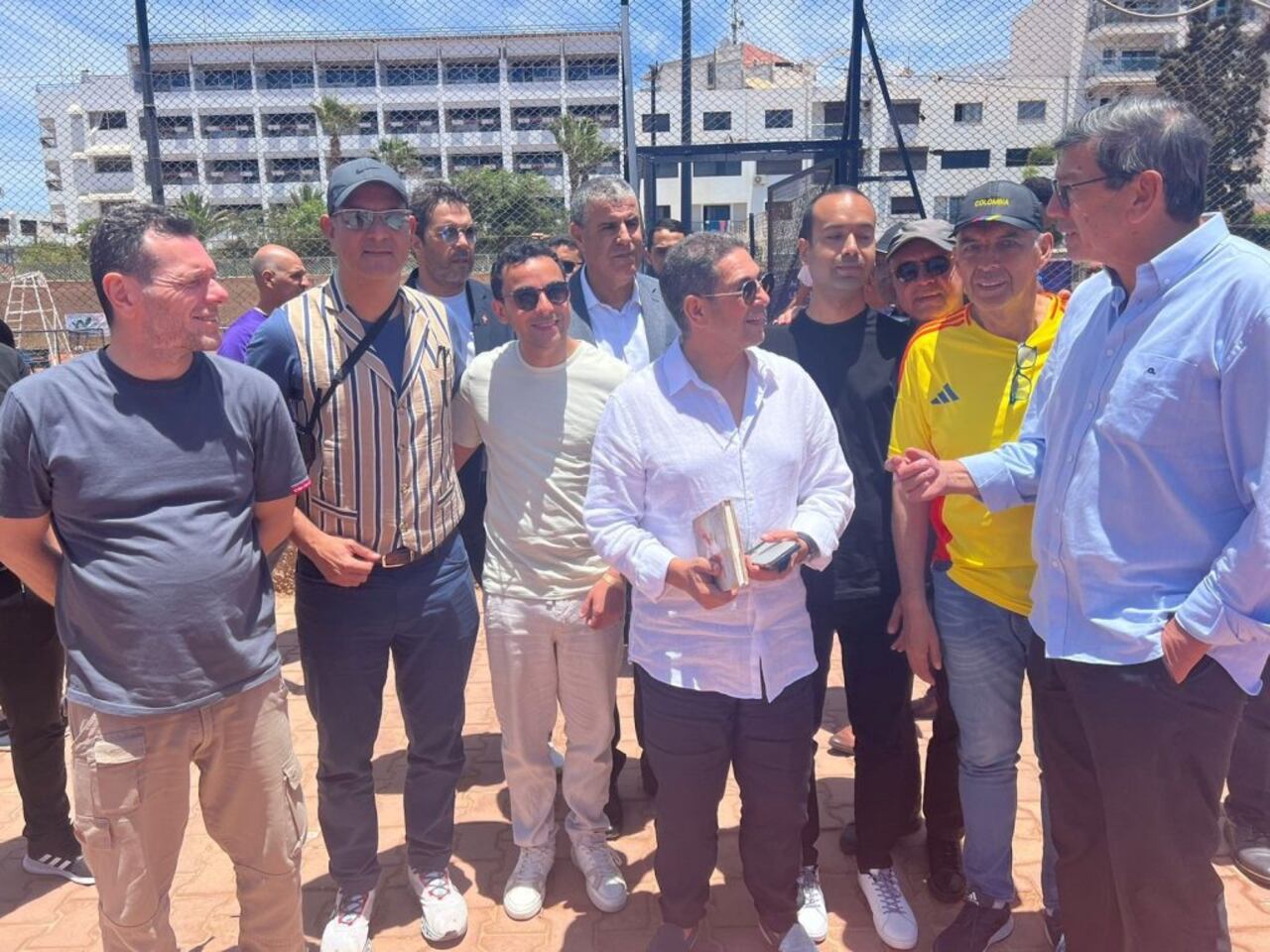 El gobernador de la región Sus Massa, Said Amzazi (centro)