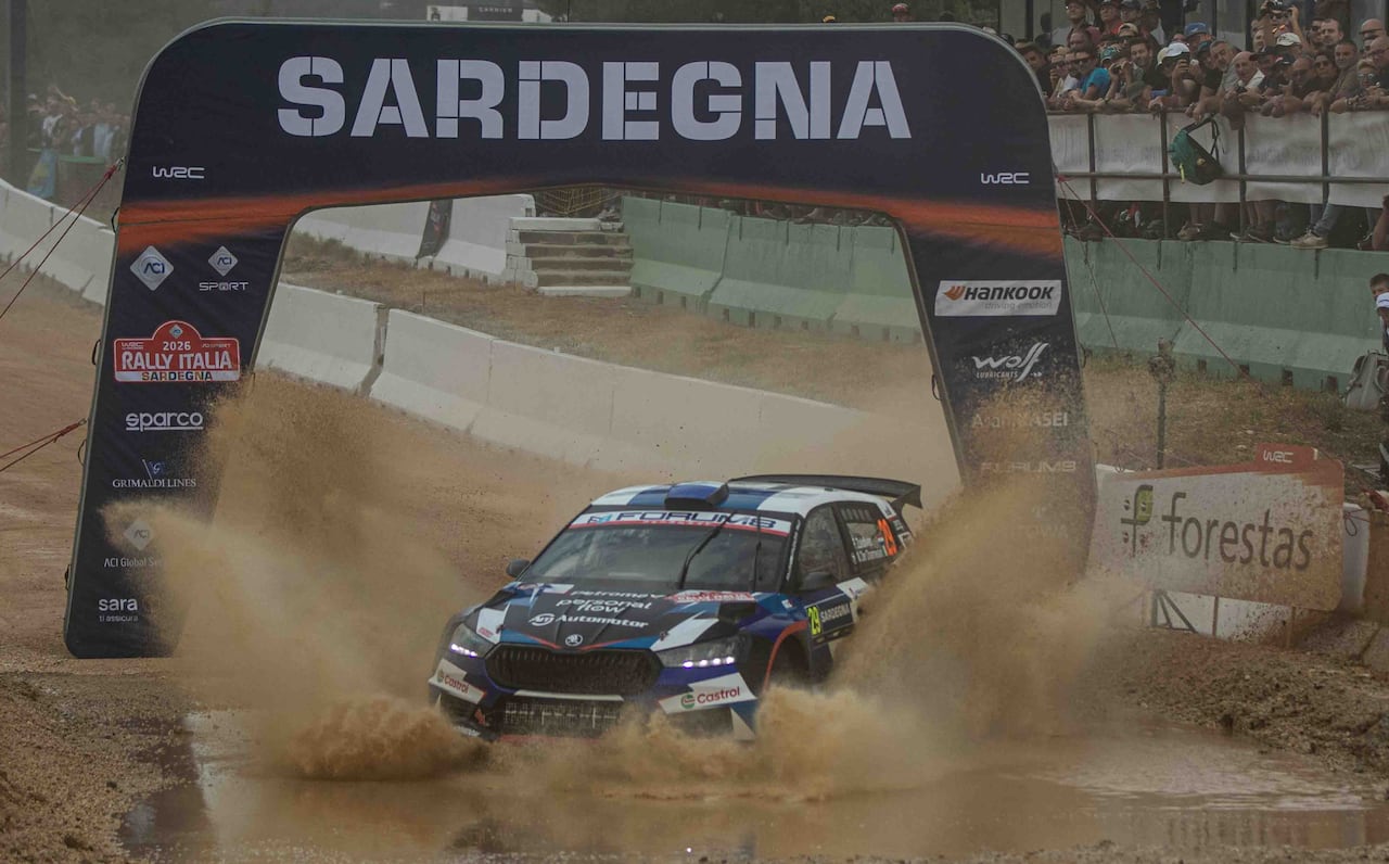 Fau Zaldívar terminó en el cuarto puesto de su categoría después de la primera etapa del Rally de Italia. Foto: Eduardo Viera.
