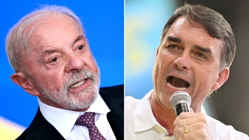 Luiz Inacio Lula da Silva y Flavio Bolsonaro, favoritos a ganar a las elecciones presidenciales en Brasil.