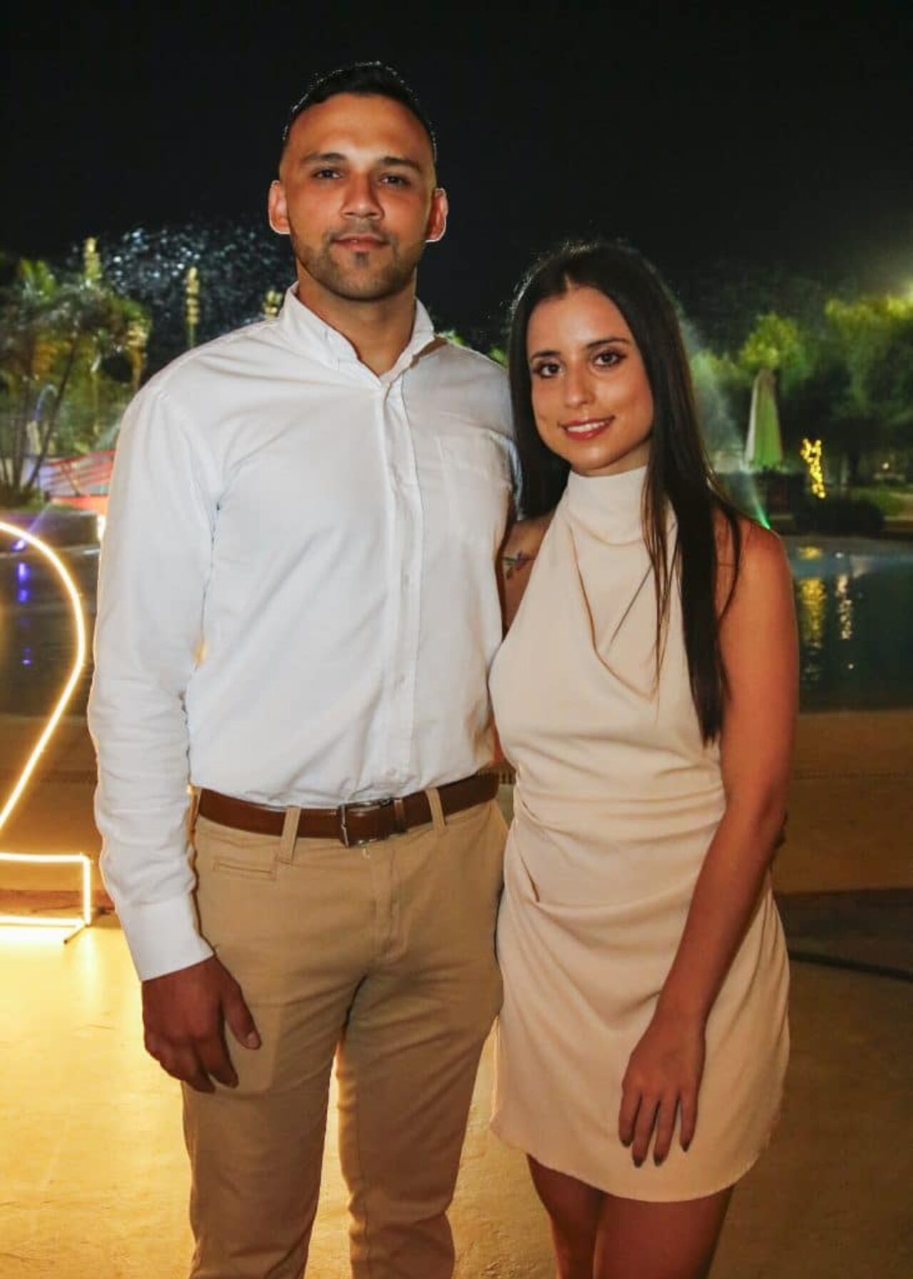 Cristhian Gómez y Agustina Schmeda.