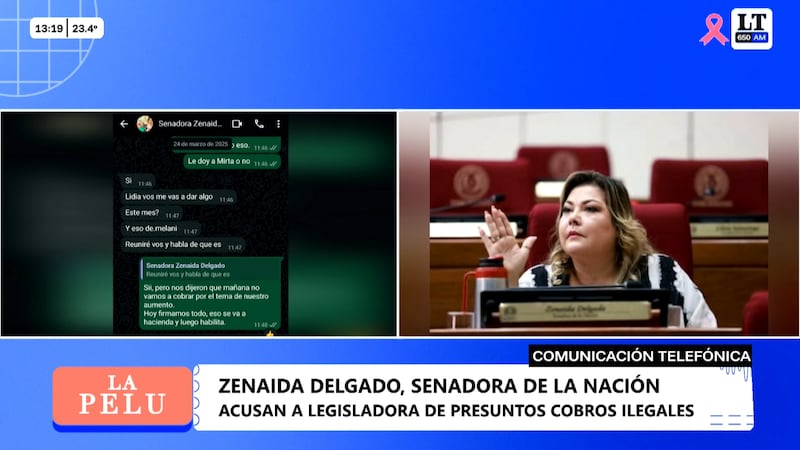 La senadora Zenaida Delgado negó haber vendido contratos o exigido montos de dinero a colaboradores de su despacho.