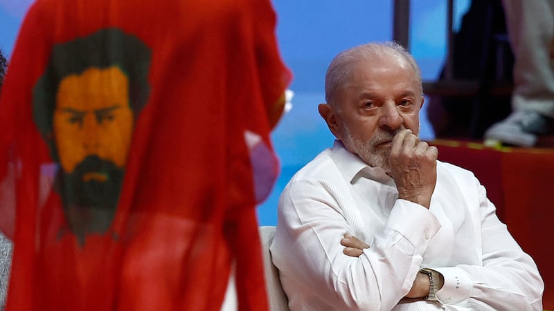 El presidente y candidato a la reelección de Brasil, Luiz Inácio Lula da Silva, asiste al evento 'Cultura con Lula' en la Fundación Progreso, en Rio de Janeiro (Brasil).