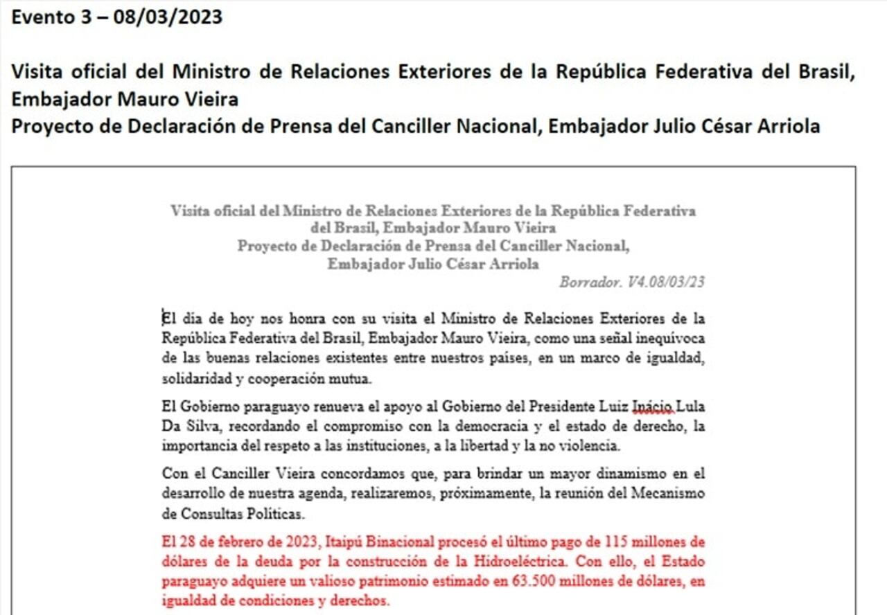 Parte del discurso encontrado en medios digitales de la ABIN. Imagen: UOL
