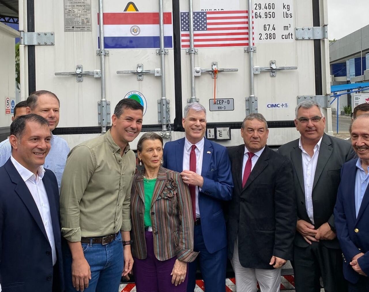 Primera exportación de carne paraguaya a EE. UU. en diciembre del año pasado. Foto Gentileza