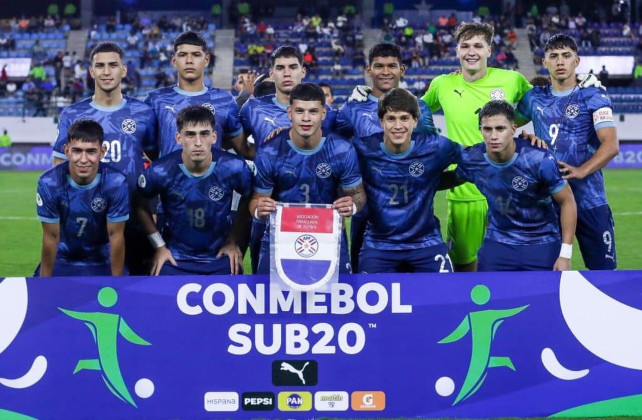 Formación inicial de Paraguay en esta segunda fecha del hexagonal final del Campeonato Sudamericano Sub 20.