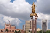 Dieron la palada inicial para el monumento a la Virgen de la Asunción en la Costanera