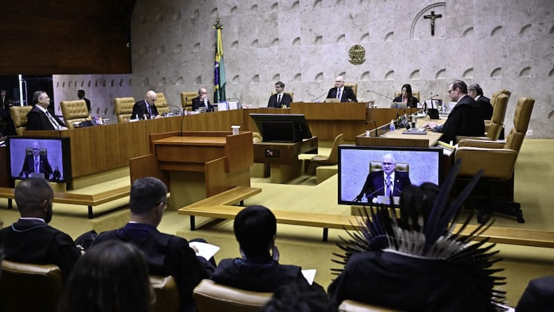 Supremo Tribunal Federal de Brasil, durante una sesión pública.