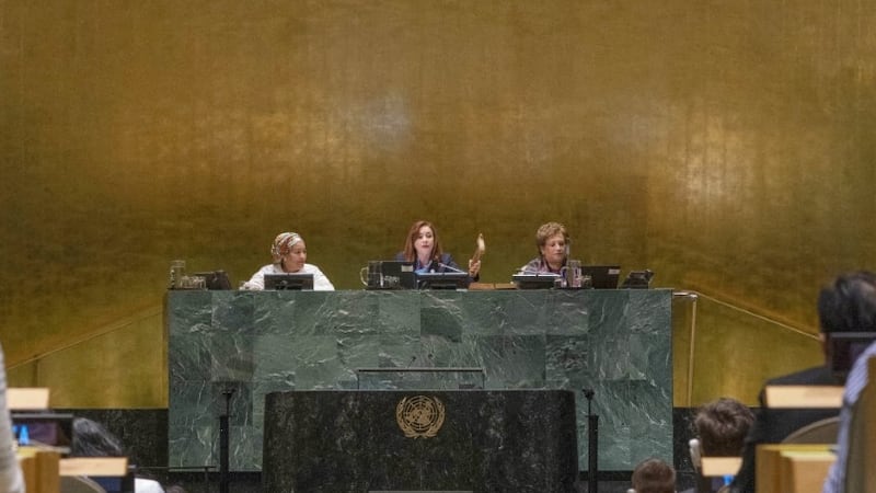 Sesión de 2025 de la Asamblea General de la Organización de las Naciones Unidas. (AFP)
