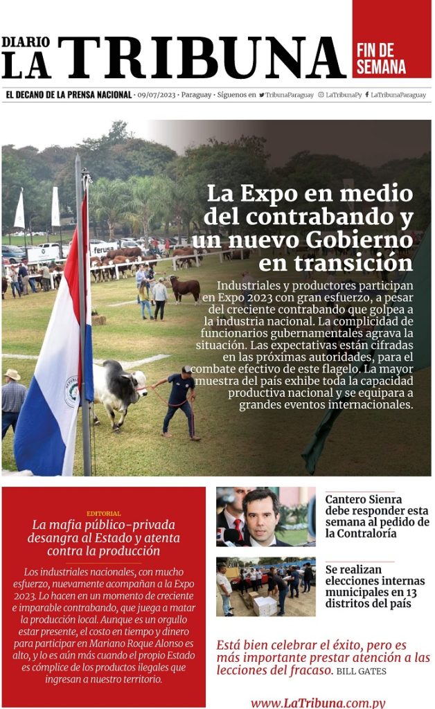 La prensa escrita de hoy 9 de julio de 2023 La Tribuna