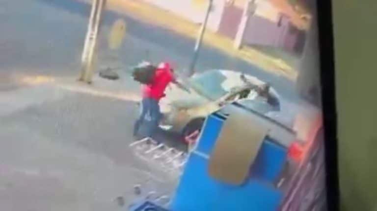 Video: Repartidor se enfrentó a un asaltante en San Lorenzo