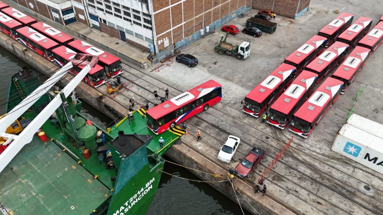 Treinta buses eléctricos vienen a Paraguay desde Taiwán