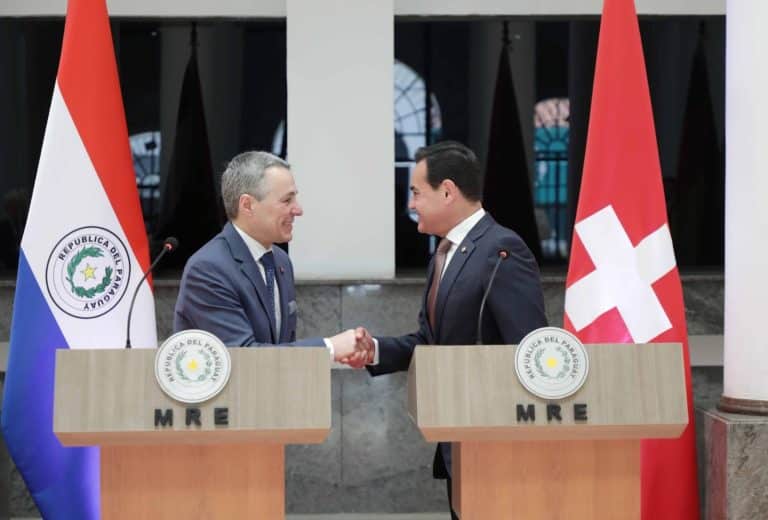 Canciller nacional recibió a su par de Suiza