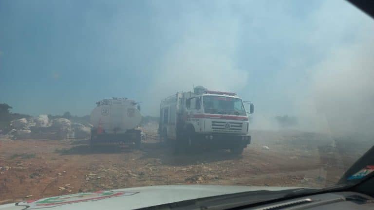 Video: Incendio de basural en Asunción