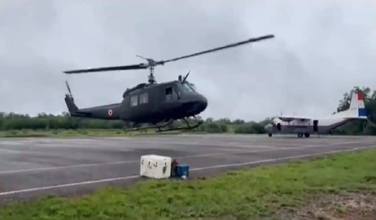 Siguen las tareas de ayuda humanitaria y puente aéreo en Pozo Hondo