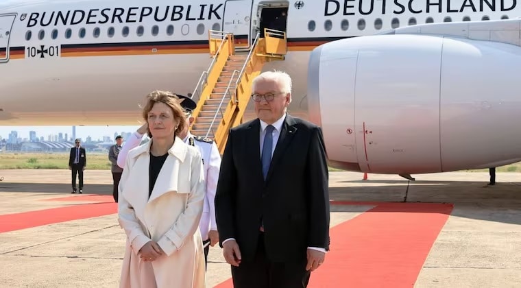 Presidente alemán inicia gira oficial en Asunción