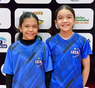 Dos guaireñas son campeonas sudamericanas de tenis de mesa