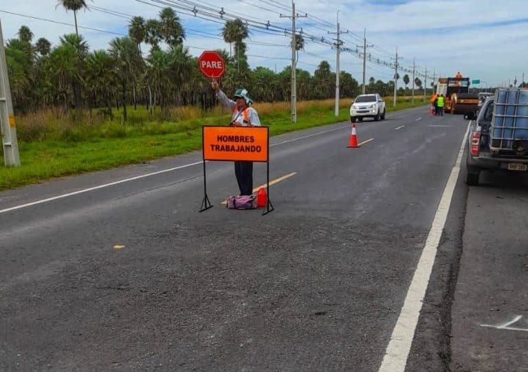 Continúan las obras sobre la ruta PY-12